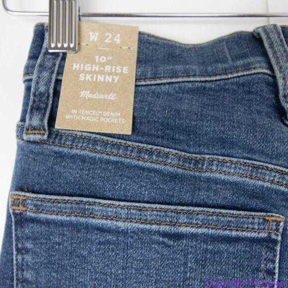 NEW Madewell 10" High-Rise Skinny Jeans in Wendover Wash: TENCEL™, 24 - Picture 10 of 16